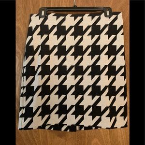 Black / Silver Knit Skirt